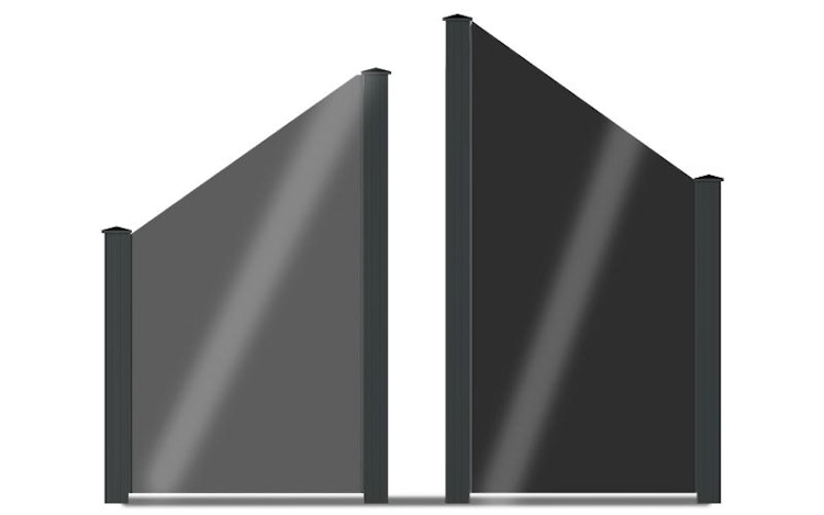 dz VIDUAL Clear Glaselement ESG Schräg 830 mm