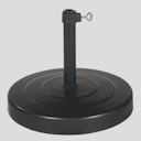 Vorschaubild Delschen runder Schirmständer mit Alu-Rohr Ø 26-44 mm, 30 kg, Betongefüllt, Eisengrau - Abverkauf