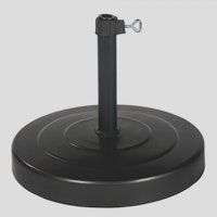 Delschen runder Schirmständer mit Alu-Rohr Ø 26-44 mm, 30 kg, Betongefüllt, Eisengrau - Abverkauf