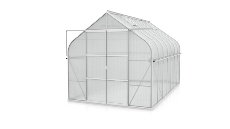 Vitavia Gewächshaus Dione/Diana 11500 inkl. 4 Dachfenster und Stahlfundamentrahmen - 11,5 m²