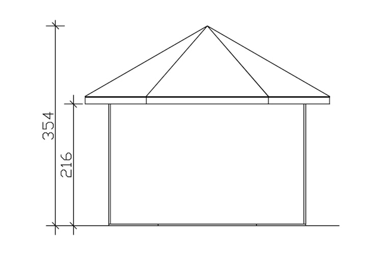Skan Holz Gartenhaus Almelo - 28 mm