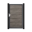 Vorschaubild GroJa BasicLine Schmal Einzeltor Rahmen Aluminium Anthrazitgrau 1000 x 1800 mm