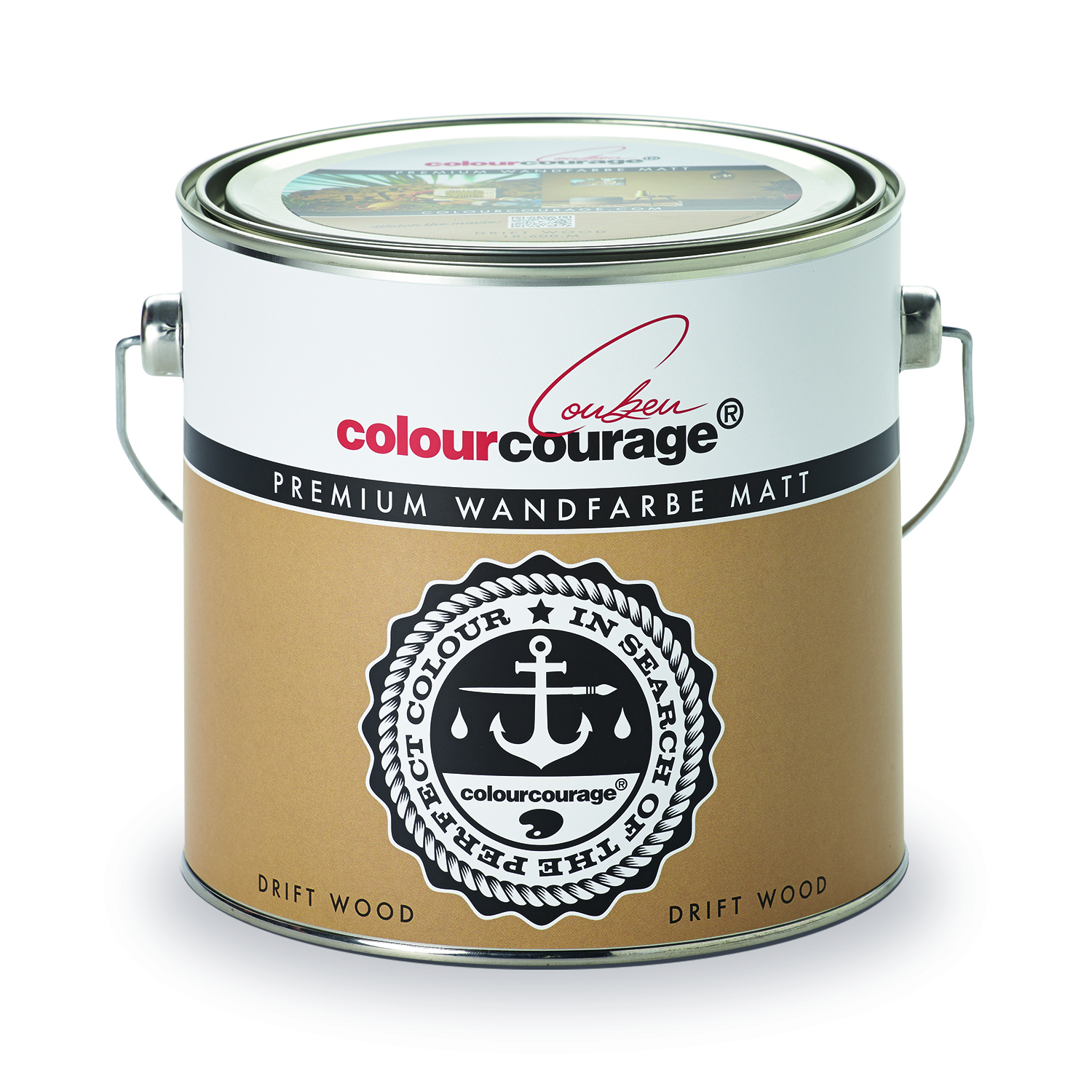 colourcourage® Premium Wandfarbe matt Drift Wood