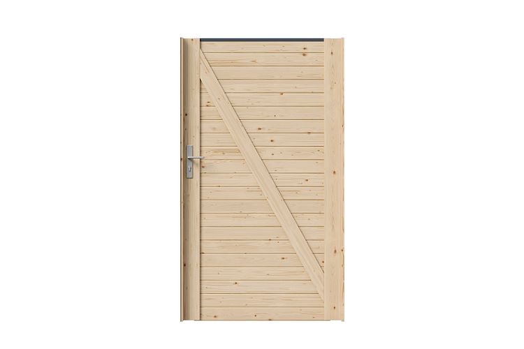 Karibu Sichtschutzzaun Blickdicht Einzeltor 1070 x 1850 mm 