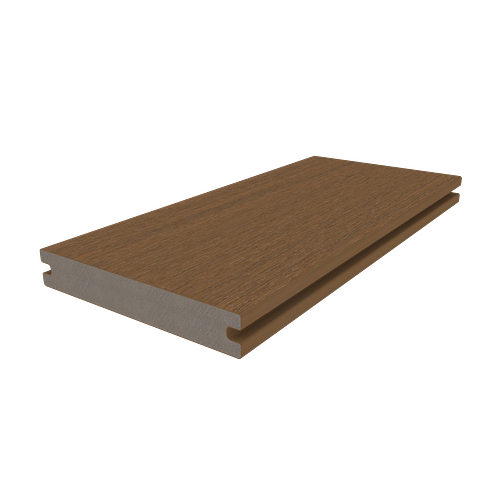 NewTechWood Deluxe Vintage WPC-Terrassendiele Massiv Teak  23 x 138 mm