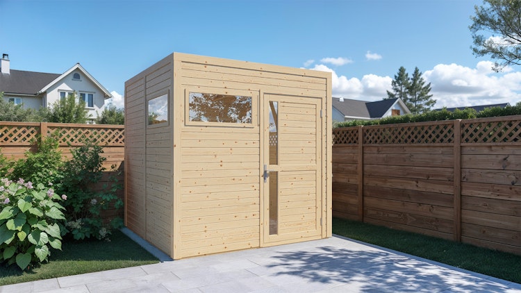 Bertilo Gartenhaus Cubus 2 - 19 mm