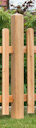 Vorschaubild BM Serie TYP 194 Zaunpfosten, vierkant 90 x 90 mm, Lg. 90 cm, Lärche unbehandelt