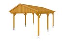 Vorschaubild Skan Holz Fichtelberg - Satteldach Einzelcarport Breite 423 cm