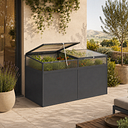 Vorschaubild KGT Frühbeet Aufsatz für Aluminium Hochbeet 210 Profile anthrazit (B2,05 x T0,91 x H0,77 m - 1185 l)