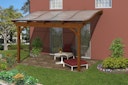 Vorschaubild Skan Holz Terrassenüberdachung Verona o. Mittelpfosten Breite 434 cm