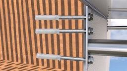 Gutta Befestigungsset für Porenbeton / Vollstein / Lochstein ohne Dämmung (für 6 Bohrlöcher)Zubehörbild