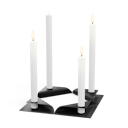 Vorschaubild höfats Kerzenhalter-Set SQUARE CANDLE schwarz 4 Stück