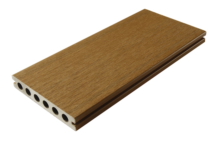 Fiberdeck Premium WPC-Terrassendiele RHK Teak 23 x 138 mm