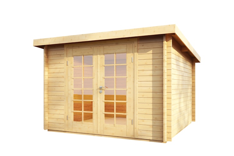 Wolff Finnhaus Blockbohlenhaus Pulti 34-B/C