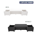 Vorschaubild KHW Gartenbank Berlin inkl. Pflanzkästen