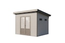 Vorschaubild Wolff Finnhaus WPC Gartenhaus Terra 3024 Anthrazit/Hellgrau - 28 mm 