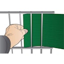 Vorschaubild Noor Sichtschutzstreifen PVC 0,19 x 2,55 m Zaunblende Hart