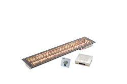 Infraworld VITALlight-IPX4 Infrarotstrahler-Set anthrazit Easy Control: silbergrau- gerader Einbau