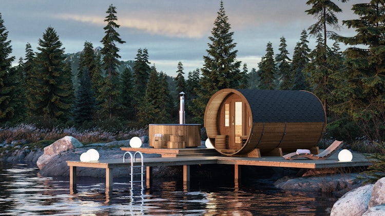 Wolff Finnhaus Saunafass 400 de luxe