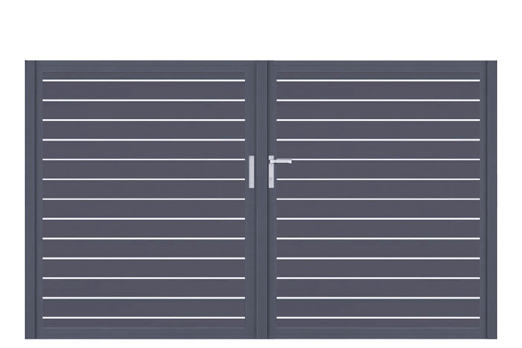 dz VIDUAL Swing Doppeltor Line 100 x 20 mm Rechteckprofil  Distanz 10 mm symmetrisch