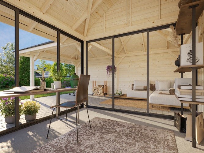 Palmako Pavillon Bianca 24,9 m² Set 212 Slide - 28 mm