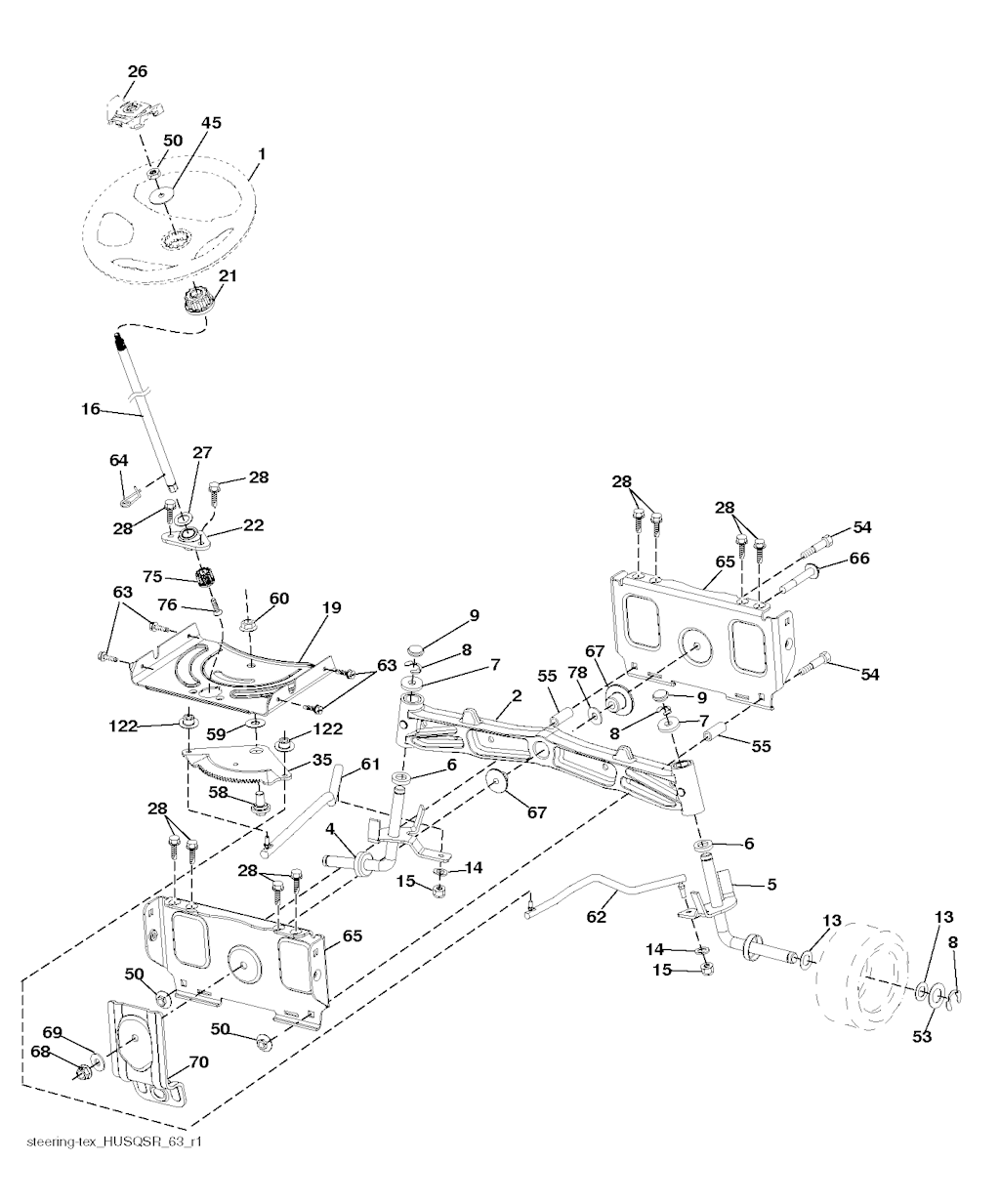Explosionszeichnung Ersatzteile