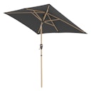 Vorschaubild doppler Mittelmastschirm ALU WOOD 210 x 140 Auto-Tilt, Aluminium Esche-Optik / 100 % Polyester 180 g/m²