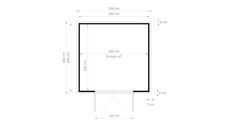 Bertilo Gerätehaus Visby 1/2/3/4 - 19 mm