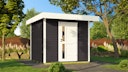 Vorschaubild Weka Gartenhaus Designhaus 172 mit Vordach (50 cm) und Design-Einzeltüre