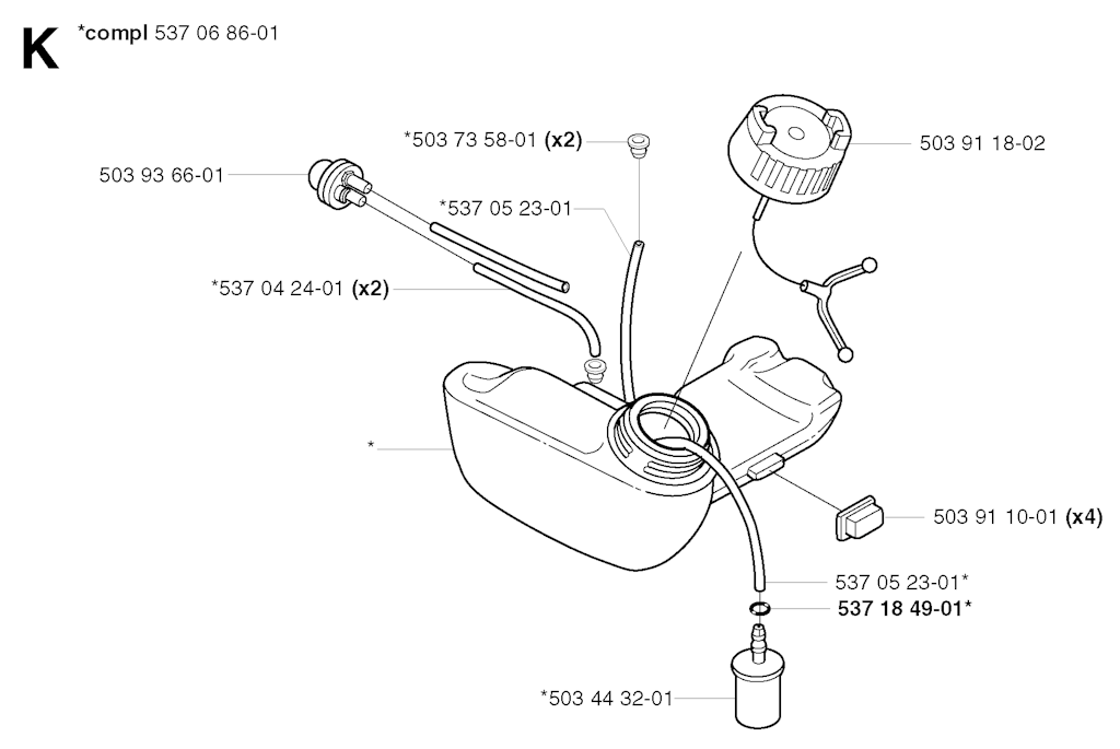 Explosionszeichnung Ersatzteile