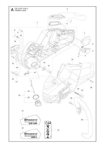 Husqvarna Kettensägen 966729042 436 Li