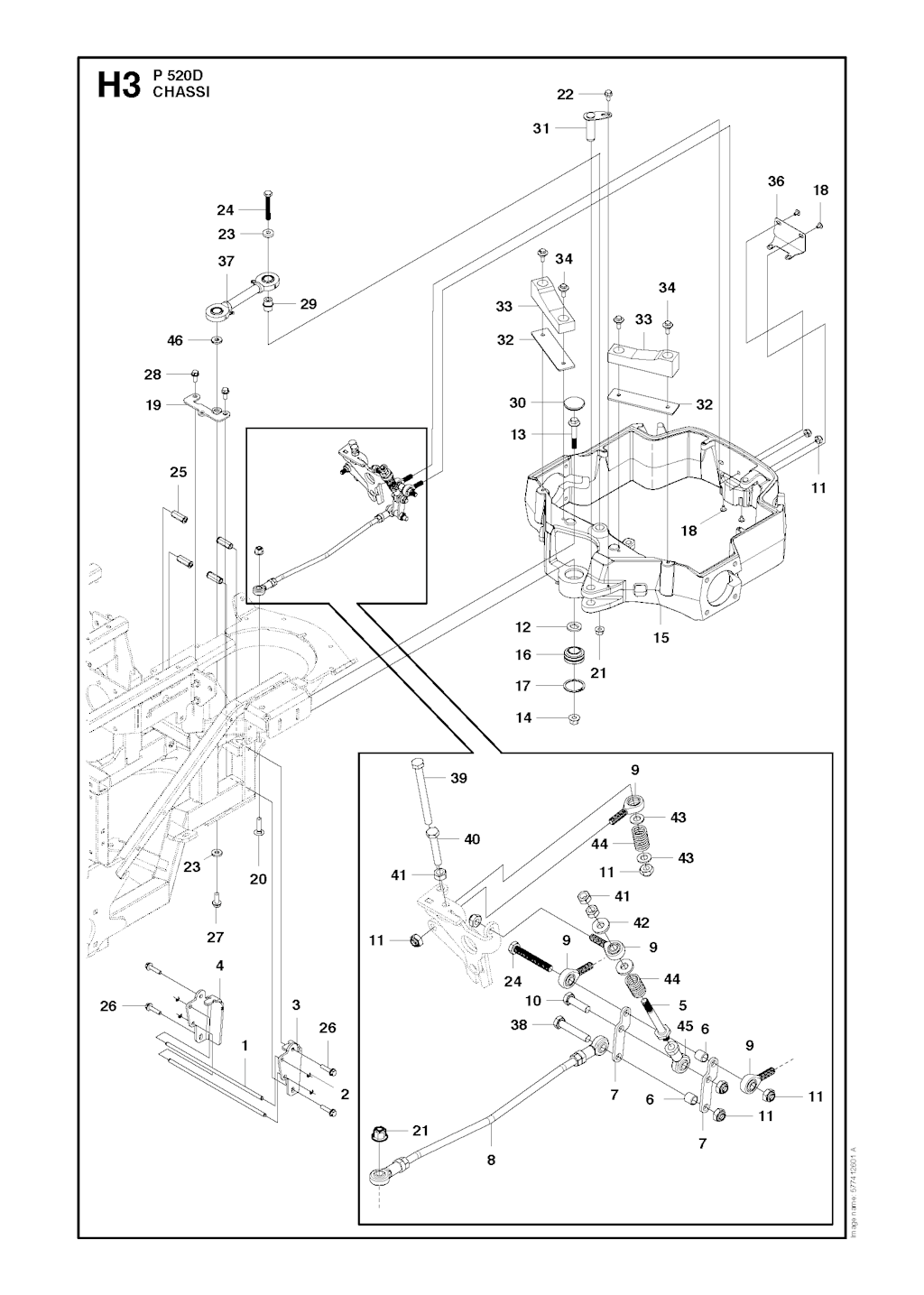 Explosionszeichnung Ersatzteile