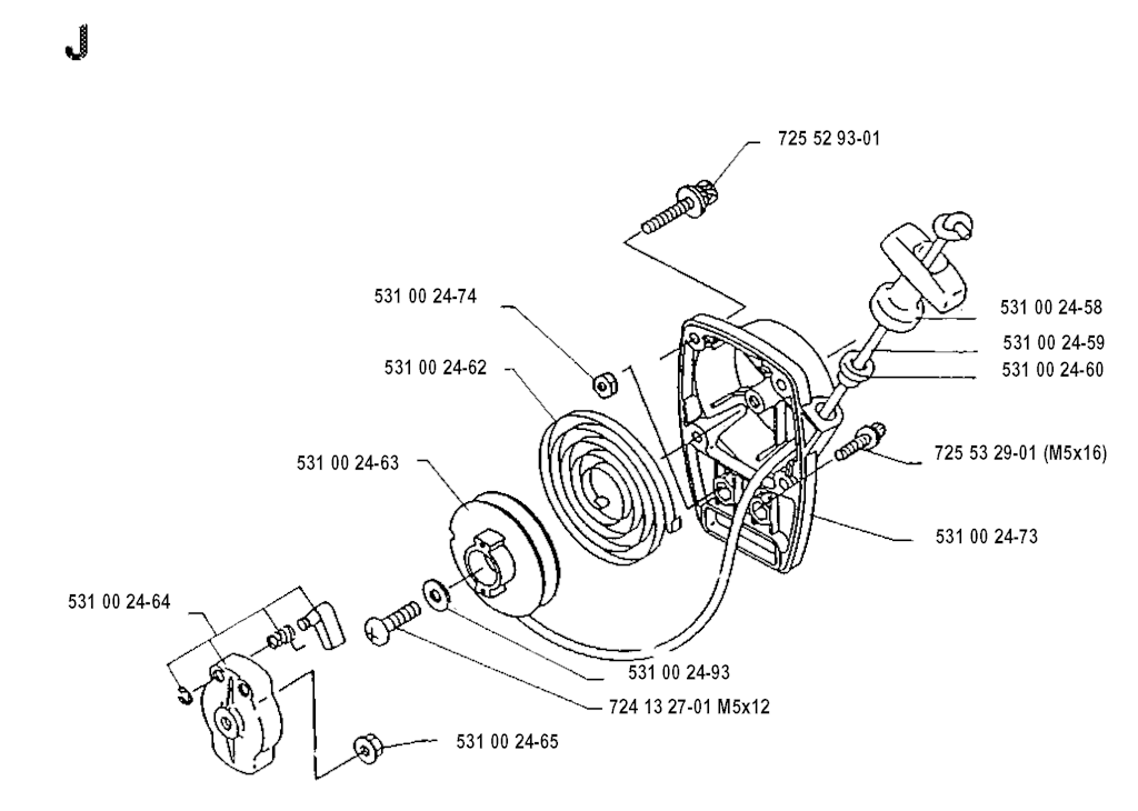 Explosionszeichnung Ersatzteile