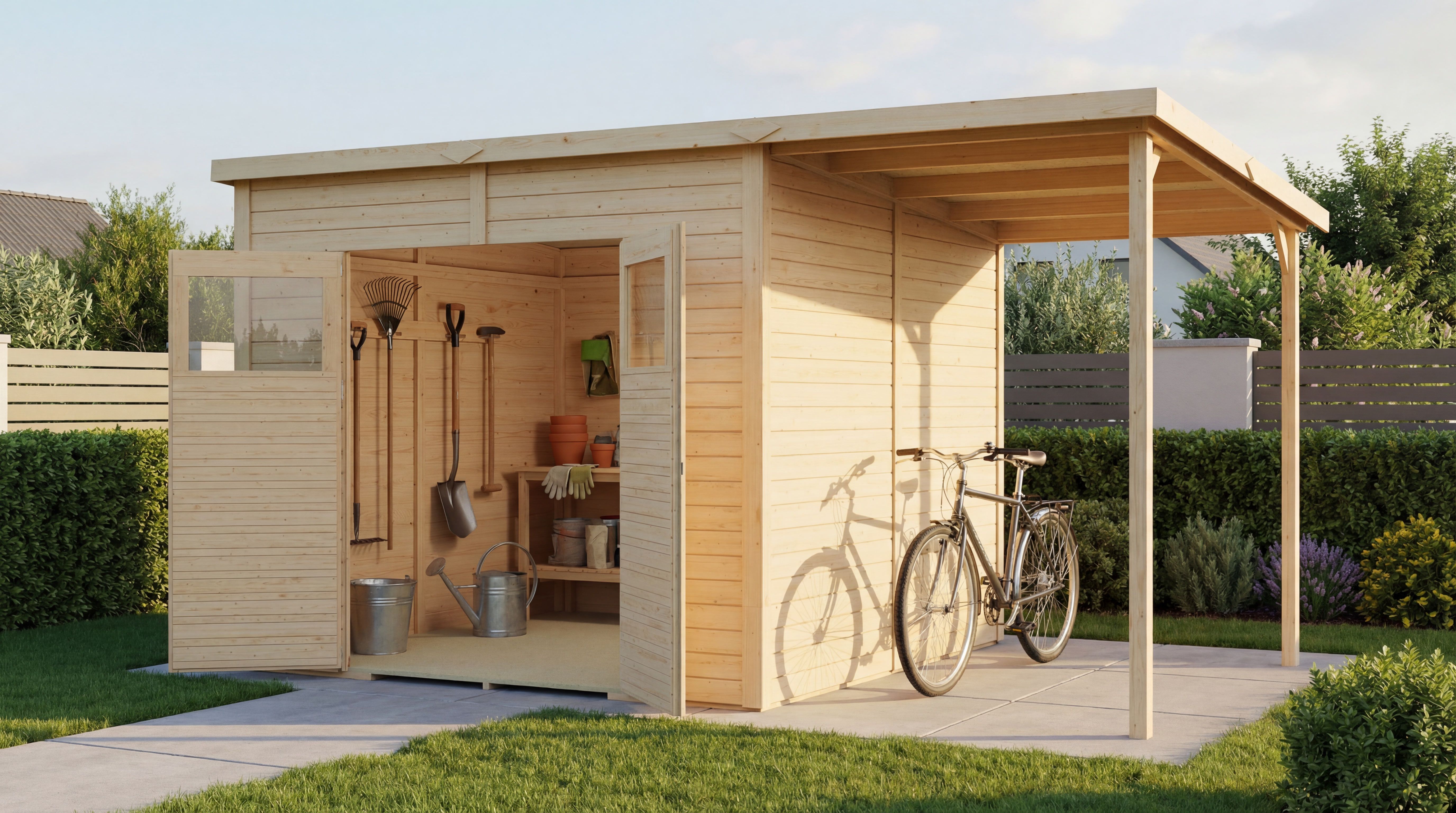 Bertilo Element-Gartenhaus Amrum 2/3/4 Plus - 14 mm