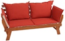 Vorschaubild Garden Pleasure Bank FORTUNA, 195 cm, Eukalyptus / Kissen 100 % Polyester