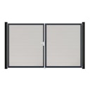 Vorschaubild GroJa BasicLine Schmal Doppeltor Rahmen Aluminium Anthrazitgrau 3000 x 1800 mm