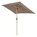 Vorschaubild doppler Mittelmastschirm ALU WOOD 210 x 140 Auto-Tilt, Aluminium Esche-Optik / 100 % Polyester 180 g/m²