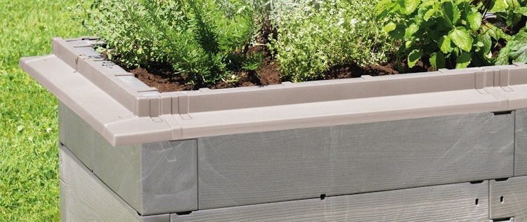 JUWEL Hochbeet Timber Schneckenkanten mit Ecken