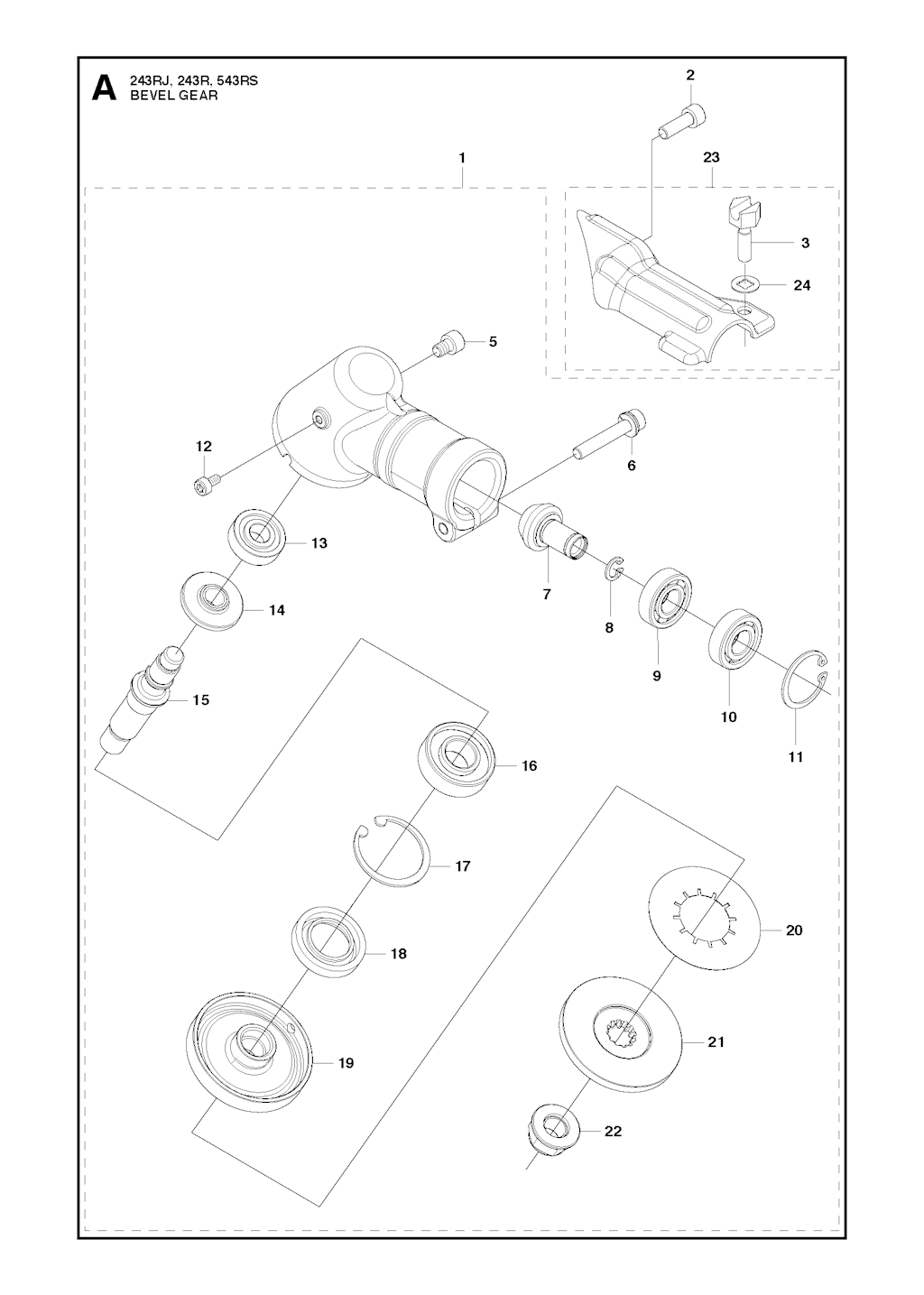 Explosionszeichnung Ersatzteile