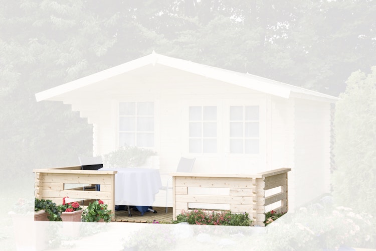 Wolff Finnhaus Terrassen zum nachträglichen Anbau (Terrasse 28.2 symmetrisch: 360 x 200 cm - 28 mm)