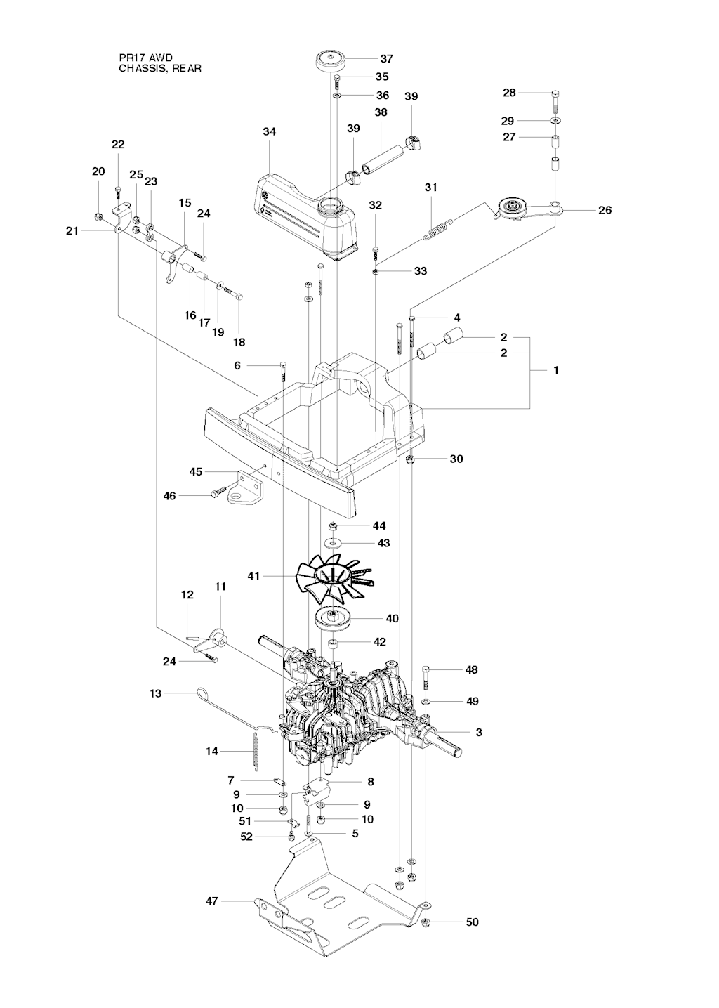 Explosionszeichnung Ersatzteile