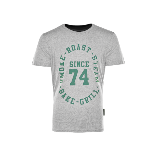 Big Green Egg T-Shirt - Since 74 - Grau/Grün