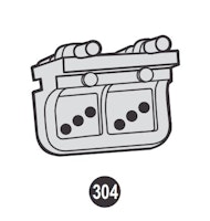 Globel Ersatzteil Schiebegleiter 304  Skillion S64 - S86