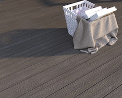 NewTechWood Deluxe Vintage WPC-Terrassendiele Massiv Silver Gray  23 x 138 mm