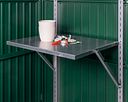Vorschaubild Hörmann Klapptisch inkl. Regalhalterset lang für Gerätehaus EcoStar/Premiumline