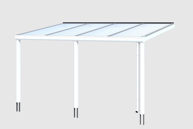 Skan Holz Aluminium Terrassenüberdachung Garda Breite 434 cm