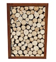 Vorschaubild Badeko Holzregal „Lounge“ einfach – 100x70 cm in Edelrostoptik