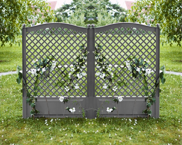 KHW Spalier 100 cm mit Erdspieß - 2er Set