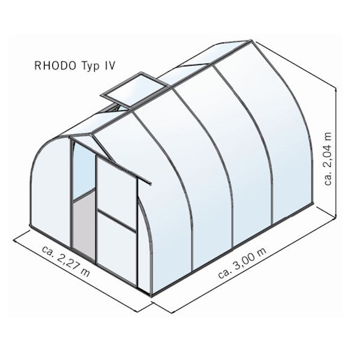 KGT Gewächshaus Rhodo Typ IV