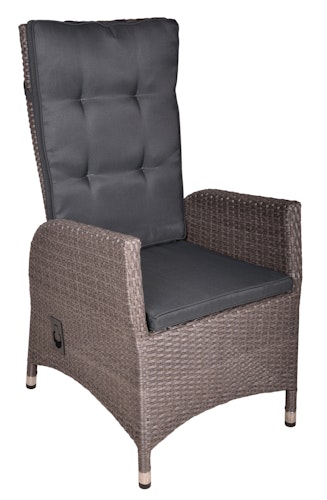 Garden Pleasure Gartenmöbel Set BRAGA 01, Tisch 220 x 100 + 6 Sessel, Polyrattan / Akazie / Kissen 100 % Polyester
